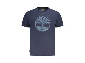 Timberland Perfektné Pánske Tričko Krátky Rukáv Modrá (Veľkosť S, Farba modrá)
