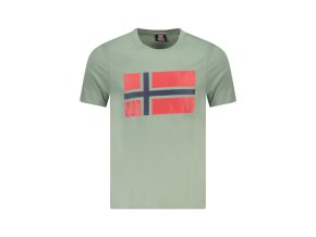 NORWAY 1963 Perfektné Pánske Tričko Krátky Rukáv Zelená (Veľkosť M, Farba zelená)