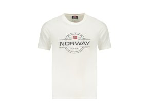 NORWAY 1963 Perfektné Pánske Tričko Krátky Rukáv Biela (Veľkosť M, Farba Biela)