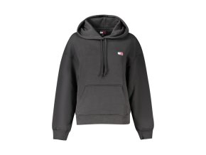 Dámska Mikina bez zipsu Tommy Hilfiger Čierna (Veľkosť XS, Farba čierna)