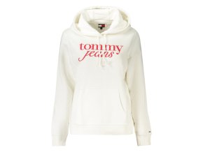 Dámska Mikina bez zipsu Tommy Hilfiger Biela (Veľkosť XS, Farba Biela)