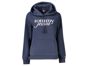 Dámska Mikina bez zipsu Tommy Hilfiger Modrá (Veľkosť XS, Farba modrá)