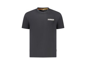 Napapijri Perfektné Pánske Tričko Krátky Rukáv Čierna (Veľkosť S, Farba čierna)