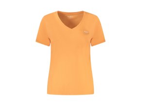Pepe Jeans Perfektné Dámske Tričko Krátky Rukáv Oranžová (Veľkosť XS, Farba oranžová)