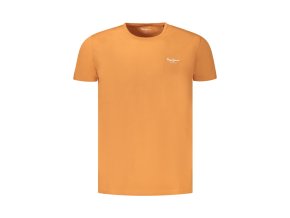 Pepe Jeans Perfektné Pánske Tričko Krátky Rukáv Oranžová (Veľkosť S, Farba oranžová)