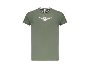 ESERCITO 1659 Perfektné Pánske Tričko Krátky Rukáv Zelená (Veľkosť S, Farba zelená)