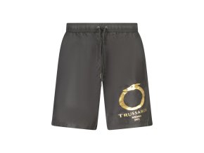 TRUSSARDI Perfektné Pánske Športové Nohavice čierna (Veľkosť S, Farba čierna)