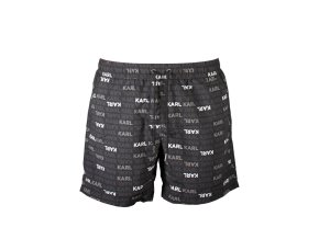 KARL LAGERFELD BEACHWEAR Perfektné Pánske Plavky Čierna (Veľkosť S, Farba čierna)