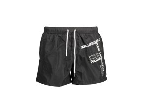 KARL LAGERFELD BEACHWEAR Perfektné Pánske Plavky Čierna (Veľkosť S, Farba čierna)