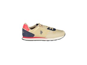U.S. POLO ASSN. Us Polo Assn športová obuv pre deti béžová (Veľkosť 27, Farba Bežová)