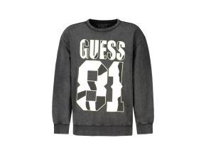 GUESS JEANS Guess Jeans Mikina Zipless Child Black (Veľkosť 16A, Farba čierna)