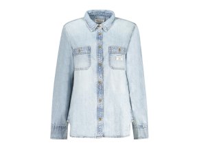 GUESS JEANS Štýlová Dámska Košeľa Svetlo modrá (Veľkosť XS, Farba modrá)