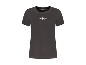 Calvin Klein Perfektné Dámske Tričko Krátky Rukáv Čierna (Veľkosť M, Farba čierna)