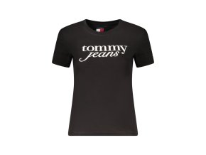 Tommy Hilfiger Perfektné Dámske Tričko Krátky Rukáv Čierna (Veľkosť XS, Farba čierna)
