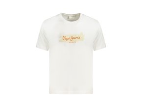 Pepe Jeans Perfektné Pánske Tričko Krátky Rukáv Biela (Veľkosť XL, Farba Biela)