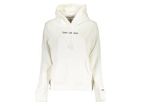 Dámska Mikina bez zipsu Tommy Hilfiger Biela (Veľkosť XL, Farba Biela)