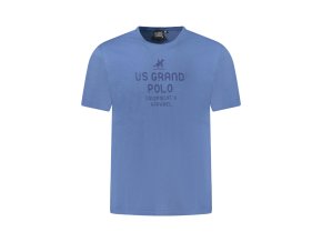 U.S. GRAND POLO Perfektné Pánske Tričko Krátky Rukáv modrá (Veľkosť S, Farba modrá)