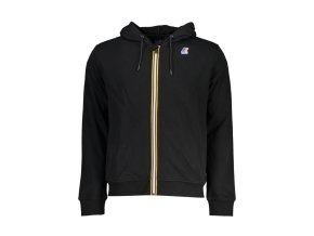 Pánska Mikina na zips K-WAY Čierna (Veľkosť L, Farba čierna)