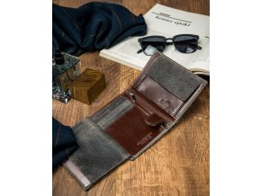 kozena panska penezenka n4 vtp grey seda 94