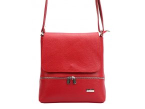 kozena damska crossbody kabelka miamore 01 023 cervena