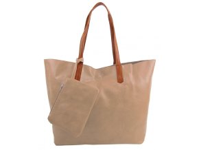 shopper damska kabelka h20233 latte hneda