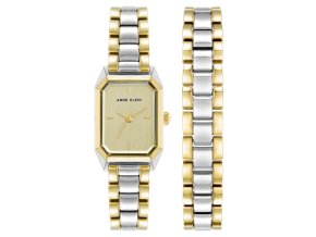 11579 anne klein damske hodinky hranate stribrne ak 5019ttst