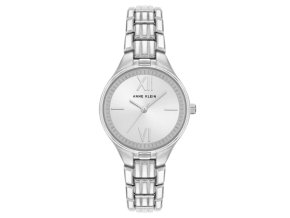 11594 anne klein damske hodinky kulate stribrne ak 4061svsv
