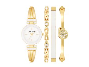 5328 2 anne klein set hodinek a naramku ak 3284wtst