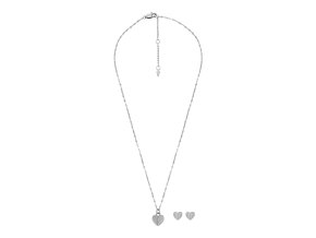10492 fossil damska darkova sada ocelovych sperku jf04669set