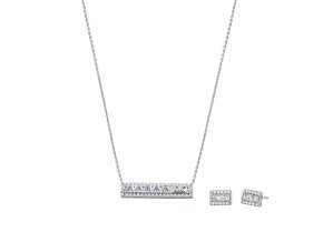 9808 michael kors damsky stribrny nahrdelnik mkc1688set