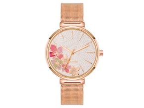 11555 nine west damske hodinky kulate ruzovo zlate nw 3000flrg