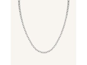 7091 1 rosefield nahrdelnik stribrne barvy oval chainlink jnocs j627