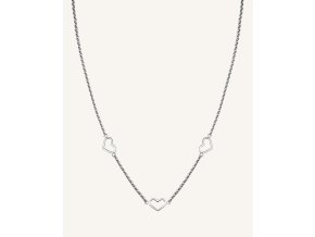 7049 1 rosefield nahrdelnik stribrne barvy triple heart jnths j613