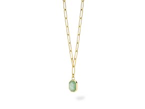 6848 3 rosefield nahrdelnik zlate barvy geometric gemstone jnggg j664