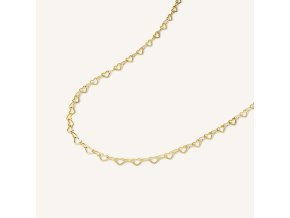 6839 1 rosefield nahrdelnik zlate barvy heart chain jnhcg j684