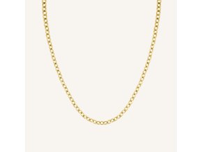 7088 1 rosefield nahrdelnik zlate barvy oval chainlink jnocg j626