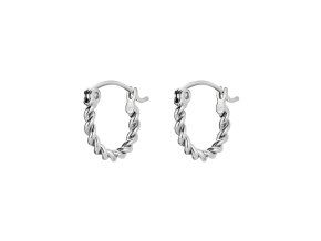 6914 1 rosefield nausnice stribrne barvy twisted hoops jeths j578