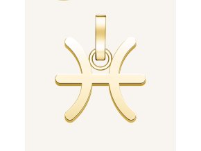 7277 1 rosefield privesek zlate barvy zodiac symbol ryby