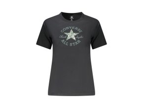 Converse Perfektné Dámske Tričko Krátky Rukáv čierna (Veľkosť XS, Farba čierna)