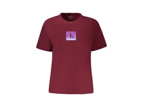 Calvin Klein Perfektné Dámske Tričko Krátky Rukáv červená (Veľkosť S, Farba červená)