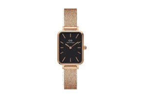 2628 3 daniel wellington hodinky quadro pressed mesh rose gold black dw00100432