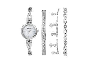3063 2 anne klein set hodinek a naramku ak 3083svst