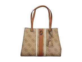 Štýlová Dámska Kabelka GUESS JEANS  37.0X27.0X10.0cm  Bežová (Velkost UNI, Farba Bežová)