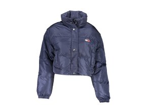 Kvalitná Dámska Páperová Zimná Bunda TOMMY HILFIGER  Modrá (Velkost XL, Farba Modrá)
