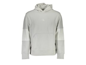 Športová Pánska Mikina bez zipsu CALVIN KLEIN Šedá (Velkost XL, Farba Šedá)