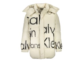 Kvalitná Pánska Zimná Bunda CALVIN KLEIN Bežová (Velkost XL, Farba Bežová)