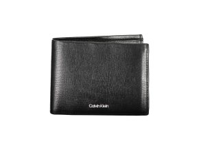 Praktická Pánska Peňaženka CALVIN KLEIN 13X10X2cm Čierna (Velkost UNI, Farba Čierna)