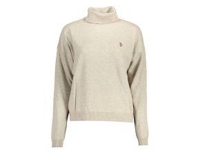 Štýlový Dámsky Rolák U.S. POLO Bežová (Velkost 2XL, Farba Bežová)