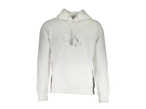 Športová Pánska Mikina bez zipsu CALVIN KLEIN Biela (Velkost 2XL, Farba Biela)