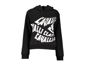 Športová Dámska Mikina bez zipsu   CAVALLI CLASS  Čierna (Velkost 2XL, Farba Čierna)